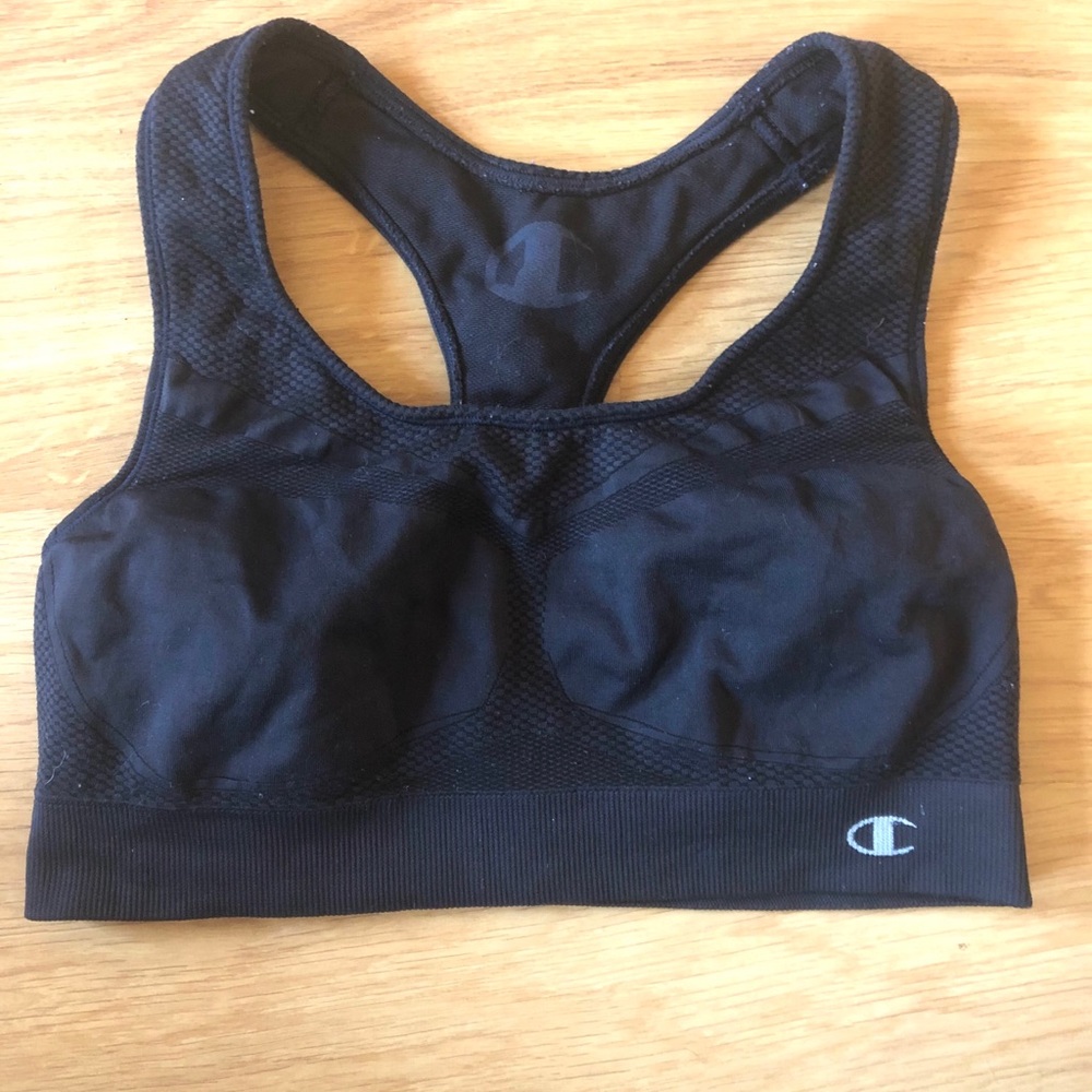 black champion sports bra